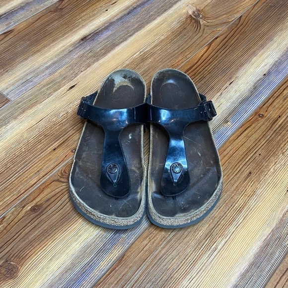 Birkenstock Sandals Gizeh Patent Leather Black - Picture 2 of 10